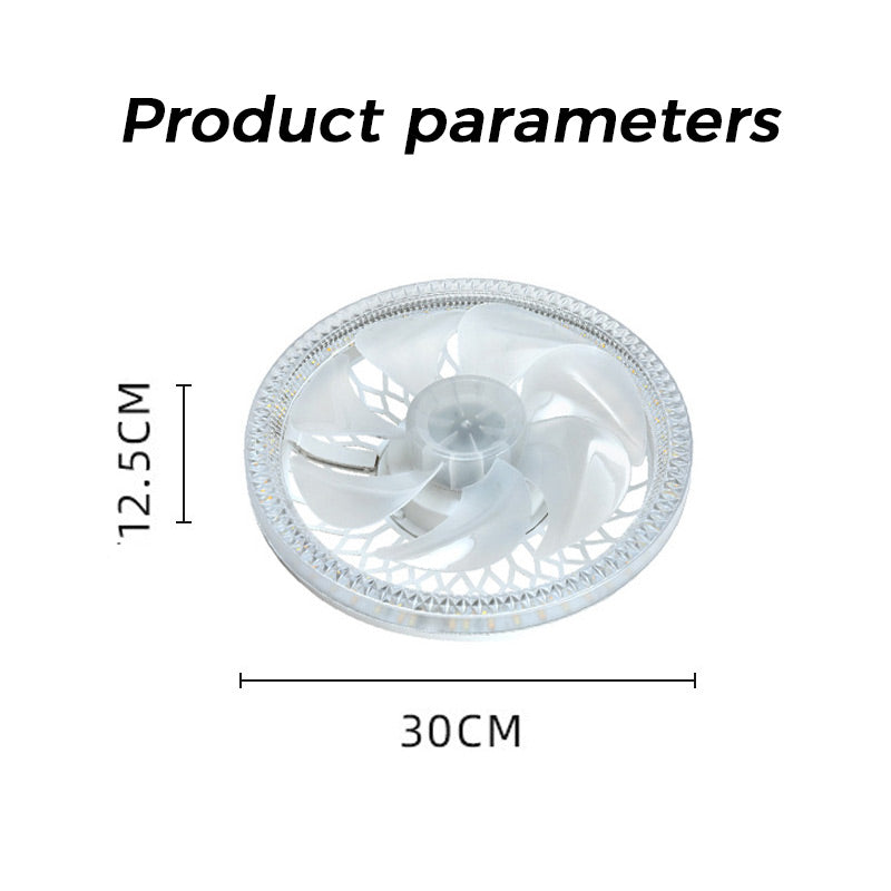 2-in-1 Mute adjustable fan light with remote control