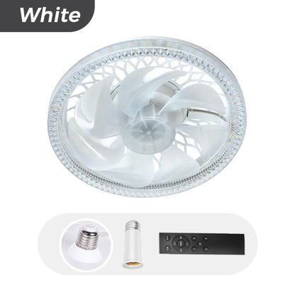 2-in-1 Mute adjustable fan light with remote control