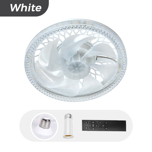 2-in-1 Mute adjustable fan light with remote control