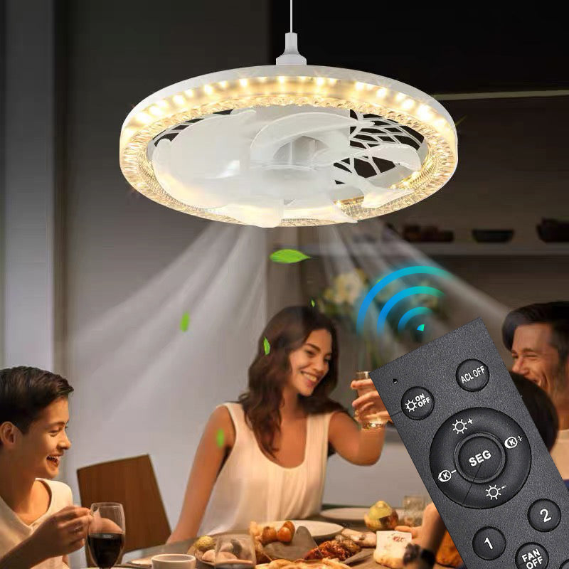 2-in-1 Mute adjustable fan light with remote control