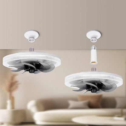 2-in-1 Mute adjustable fan light with remote control