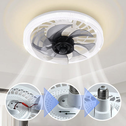 2-in-1 Mute adjustable fan light with remote control
