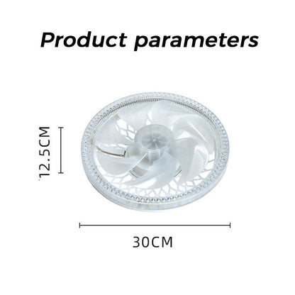 2-in-1 Mute adjustable fan light with remote control